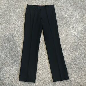 Men’s Pleasted Black Dress Pants/Slacks